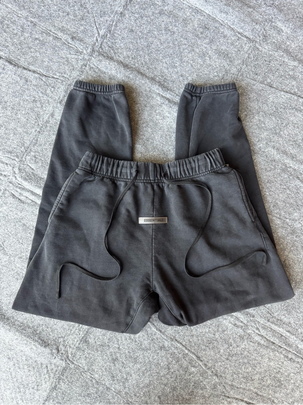 Essentials FOG Faded Black Tapered Sweatpants
